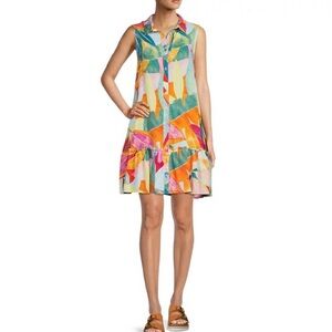 Time and Tru Women’s Sleeveless Shirt Dress, Size Small.No tags but never worn.